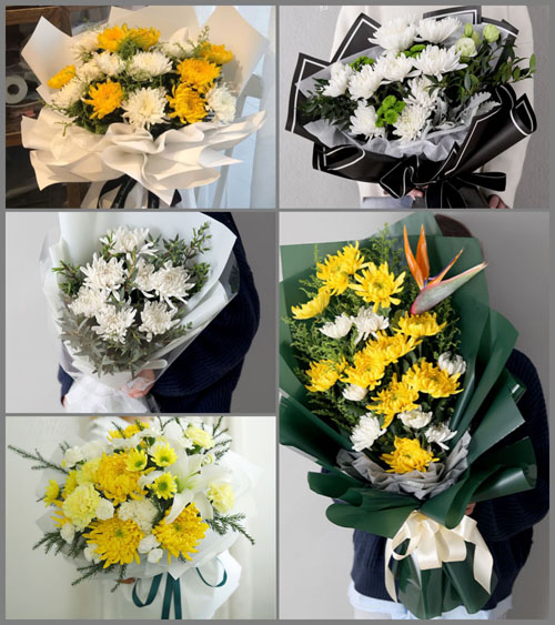 河南南阳邓州市罗庄镇张宋村白事花束代送